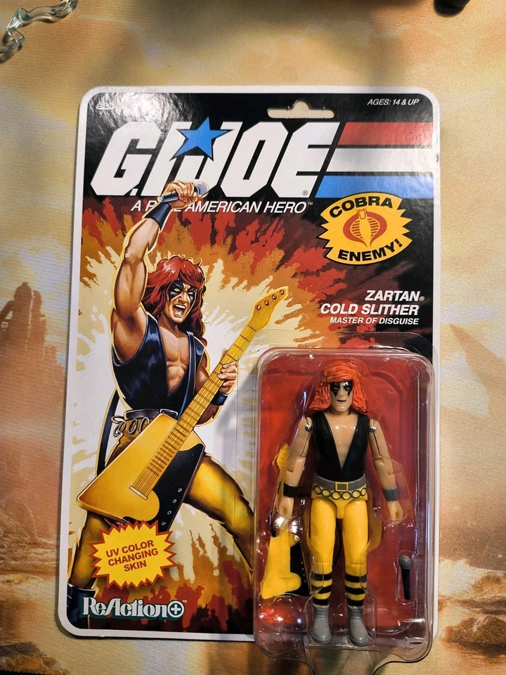 Figura de acción Super 7 Reaction GI Joe Zartan Cold Slither 3,75" 2025 Hasbro nueva Foto 1 de 2