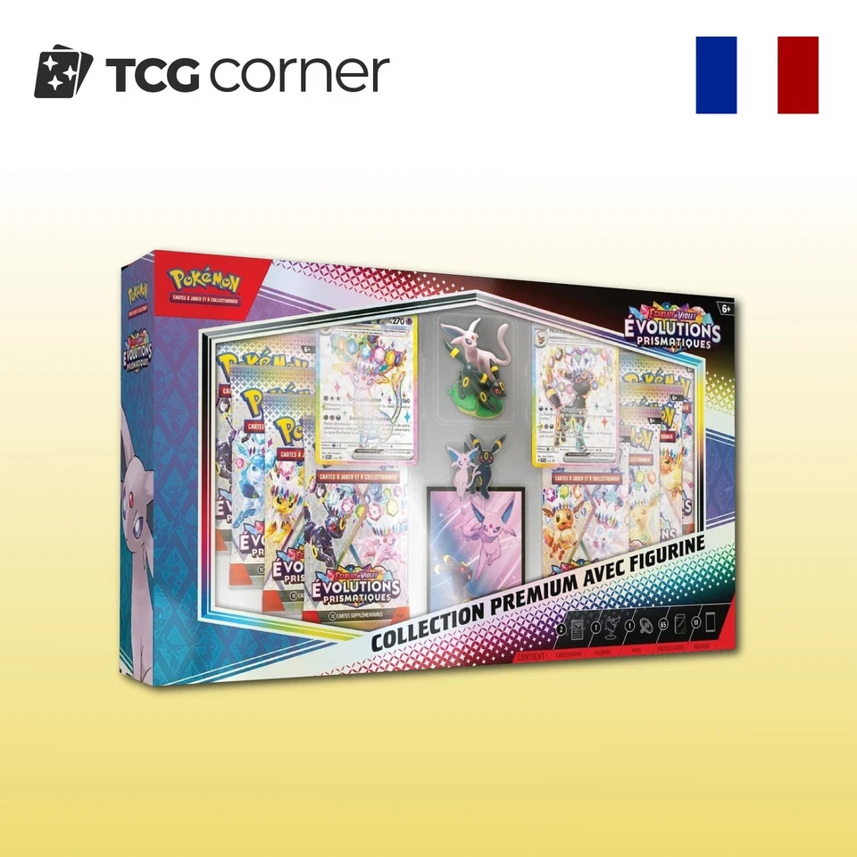 Pokémon Coffret Collection Figurine Évolutions Prismatiques EV8.5 Neuf (DÉFAUT)