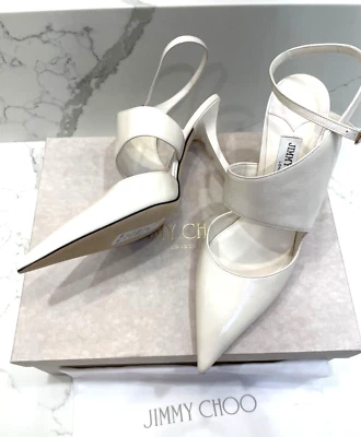 JIMMY CHOO Traci 90mm Cutout Leather Pumps 9 B/39 EU $850 - Image 1 of 4