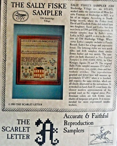 NIP VTG 1983 The Scarlet Letter Sally Fiske Sampler Kit Flowr Tree Basket House - Picture 1 of 6