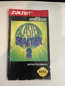 Sega Genesis Blaster Master 2 Instruction Manual Only - Picture 1 of 2