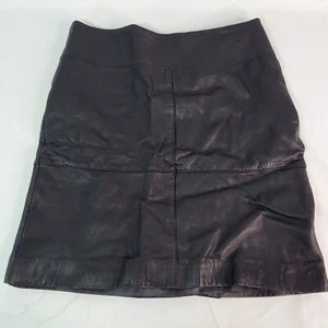 Jaclyn Smith Minirock Größe M/M schwarz sehr weiches Leder seitlicher Reißverschluss - Bild 1 von 13