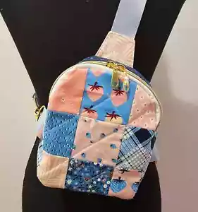 Mini Sling Backpack, Crossbody Backpack, Patchwork Purse, Ruby Star Society, Gif - Picture 1 of 4