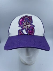 Gorra de béisbol juvenil New Era Seattle Mariners púrpura deslumbrante brillante niño - Imagen 1 de 8