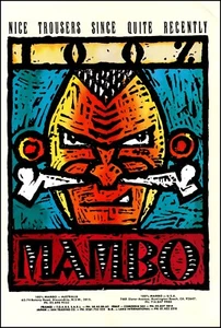 Mambo "100% Mambo" Nose Bone  Original 1989 Richard Allan Print Ad Rare Vintage - Picture 1 of 2