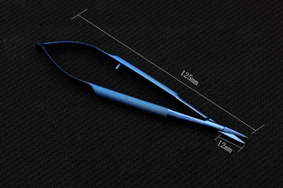 Titanium TC4 4.92" microsurgery scissors eyebrow scissors non-slip handle - Image 1 of 4