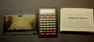 Seiko Instruments Electronic Phone Card / Calculator, Model DF-210, Japan w/ Cas - Picture 1 of 6