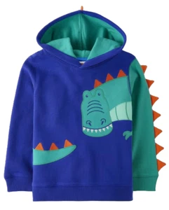 NWT Gymboree Boys Fleece Hoodie DINO FRIENDS Dinosaur Size 10 NEW - Picture 1 of 3