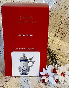 2020 Hallmark BIERKRUG Ornament NAUTICAL Segelschiff, Delphin, Ozean, Meerjungfrau - Bild 1 von 7