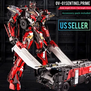 US SHIP_Enlarged Version! OV-01 Sentinel Prime Diecast Figure/LED Eyes/Gift🎁 - Picture 1 of 12