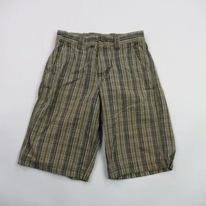 North Face Shorts Boys 12 Plaid Chino Pockets Casual Lightweight Outdoors - Picture 1 of 9