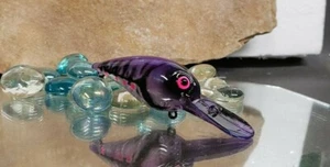 Custom painted Wiggle warze Crankbait (Phantom Purple Craw Craw)) - Bild 1 von 11