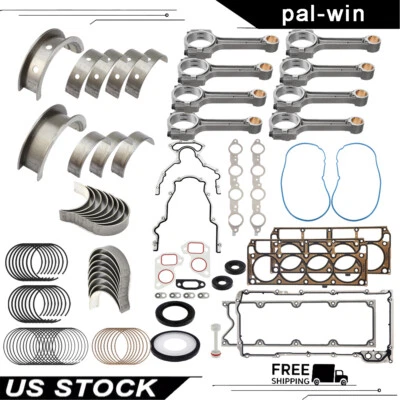 Juntas de rolamento de reconstrução de motor com haste para Chevy GMC Sierra 1500 4.8L 5.3L 6.0L - Imagem 1 de 4