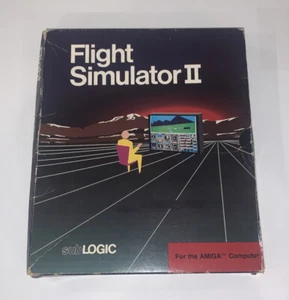 FLIGHT SIMULATOR II 2 Big Box 1986 SubLogic Commodore AMIGA Preowned RARE - Picture 1 of 11