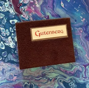 Gutenberg Carol Cunningham Sunflower Press Limited Ed Miniature Book #36/180 '77 - Picture 1 of 3