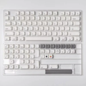PBT MAC White Style Keycaps For Apple Mac XDA Height Dye-sub for Cherry MX Gifts - Picture 1 of 11