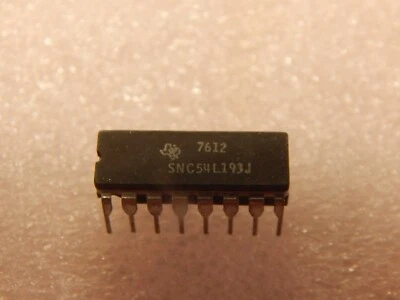 '1 PIEZA' - PN# SNC54L193J - INSTRUMENTO TI / TEXAS - MICROCIRCUITO, DIGITAL Foto 1 de 3