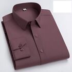 Men's Business Casual Dress Shirts In Bamboo Fiber Blend With Stretch Shirts Top