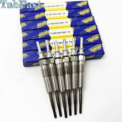 6 x conjunto de velas de incandescência 0250603009 80045 para BMW E90 335d '09-11 E70 X5 '09-13 - Imagem 1 de 4