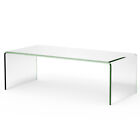Costway Tempered Glass Coffee Table Accent Cocktail Side Table For Living Room
