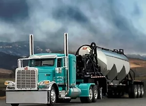 1/64 DCP PRIDE & CLASS PETERBILT 389 36" BUNK & HEIL PNEUMATIC TRAILER - Picture 1 of 7
