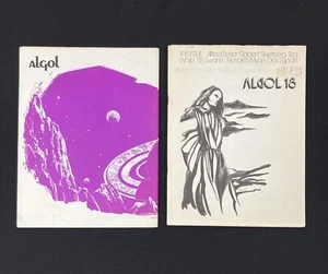 Lot 2 ALGOL SF Fanzine #18 & #19 Andrew Porter BRADBURY Bester - Picture 1 of 8