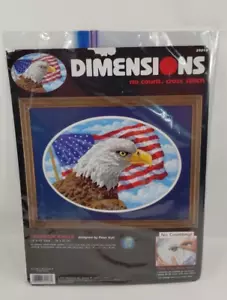 Dimensions Freedom Eagle No Count Cross Stitch Kit Peter Kull #3018 - Bild 1 von 10