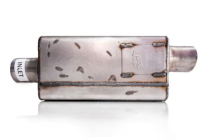 2 SPINTECH MUFFLER 6442 Pro Street series 3" Center In / 3" Offset Out - Picture 1 of 2