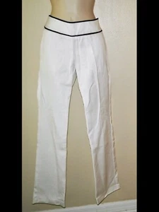NWT Authentic LOVE MOSCHINO Textured Pants White 40 8US - Picture 1 of 7