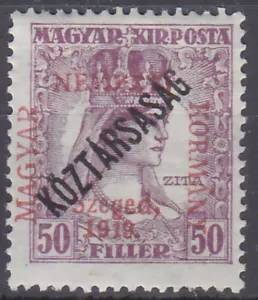 SZEGEDIN / SZEGEDIN 1919 - OVERPRINT HUNGARY Mi.: 40 - **MNH** - Picture 1 of 1