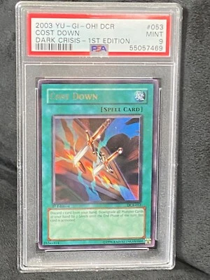 Yu-GI-Oh! Cost Down DCR-053 1st Edition  Dark Crisis PSA 9 MINT - Image 1 of 4