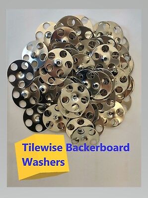 Tile Backer Board & Insulation Fixing Washer Disks For Wall & Floor X 100  • 9.99£