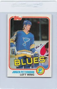 1981/82 Topps #W121 Jorgen Pettersson Blues NM *133 - Picture 1 of 1