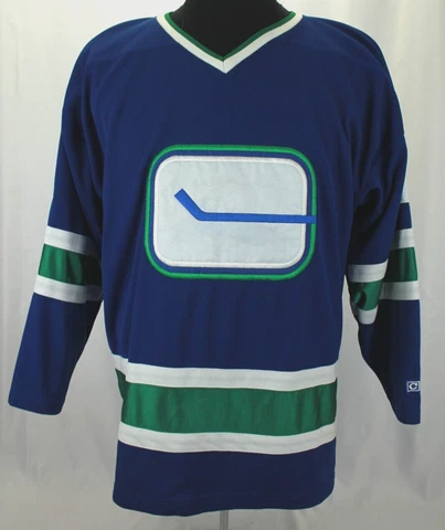 VINTAGE! CCM VANCOUVER CANUCKS  LUONGO #1 FAN JERSEY SIZE L VGC! Cover