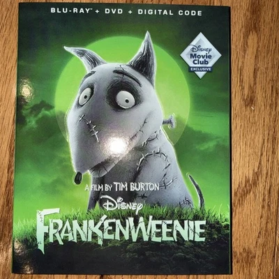 Frankenweenie (Blu-ray & DVD, Digital, Slipcover, Disney Movie Club, 2022, NEW!) - Image 1 of 2