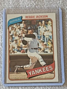 1980 Topps Baseball #600 Reggie Jackson Yankees NM MLB Card - Picture 1 of 2