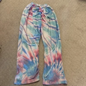 Kids super soft pajama pants size 7-8 crinkle tie dye - Picture 1 of 4