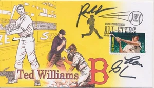 #4694 Ted Williams Baseball Therome cachet First Day cover two autographs? - Picture 1 of 1