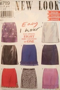 New Look EASY 1 HOUR Sewing pattern #6789 Misses' SKIRT size 6-16 UC/FF - Picture 1 of 16
