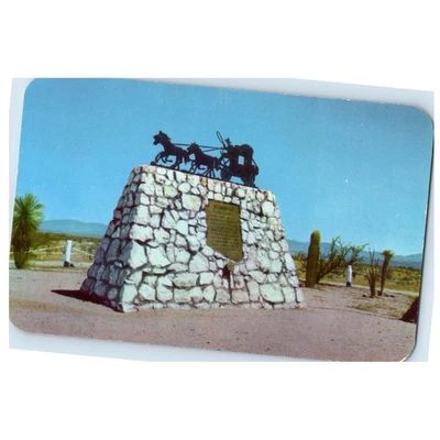 Wickenburg Massacre Monument Postcard Vintage Arizona USA Southwest - Image 1 of 4