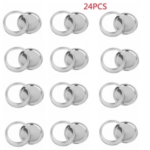 24 Stck. 70 mm Geteilt Typ Einmachen Deckel Ringe und Bänder für Einmachglas mit normaler Öffnung - Bild 1 von 8
