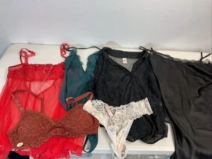 6 PC lingerie Lot Victoria’s Secret SZ  MD Bodysuit, Nighties, lace, Some NWT - Picture 1 of 14