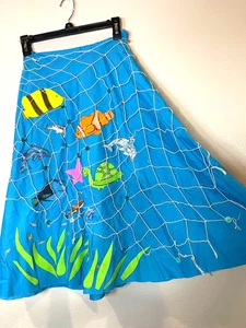 Blue"under the sea" poodle skirt diy project 2nd grade sz S - Picture 1 of 5