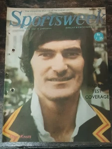 INDIA THE SPORTSWEEK MAGAZINE 23 JAN 1977 ALAN KNOT COVER, MADRAS TEST COVERAGE - Picture 1 of 9