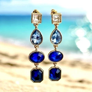 Wunderschöne elegante Ohrringe mit Funkelnden Strass Glassteinen - Bild 1 von 8