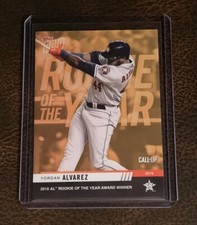 2019 TOPPS NOW #AWB-2 YORDAN ALVAREZ 2019 AL ROOKIE OF THE YEAR - BONUS CARD