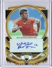 2013 Topps MLS Golden Boot Die Cut Autograph #WB Will Bruin Auto - Flat S/H