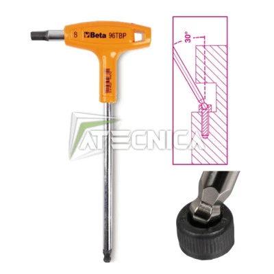 Schlüssel Hexagonal Mit Spitze Rund beta 96TBP Kelche Wein 2,5 A 10 MM bis T - Bild 1 von 2