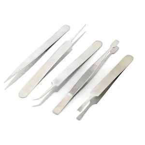 Juego universal de 5 piezas de pinzas para pasatiempo acero inoxidable BTS-744 - Imagen 1 de 3