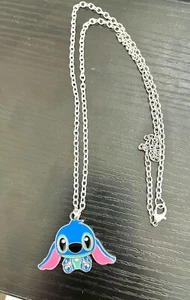 Stunning cute Lilo and Stitch Charm Girls Kids Disney Pendant 18” Chain Necklace - Picture 1 of 11